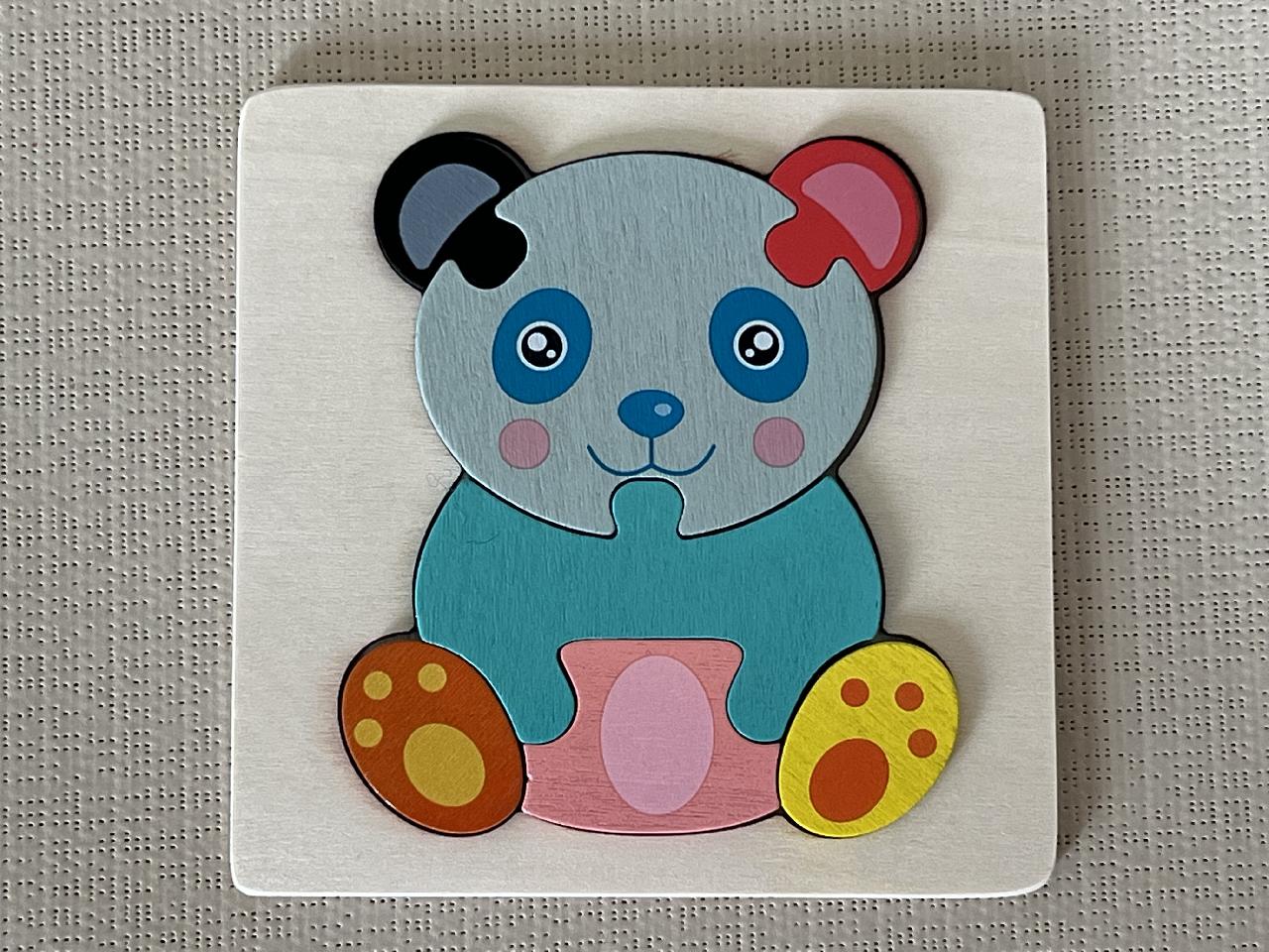 Dřevěné puzzle mini - panda