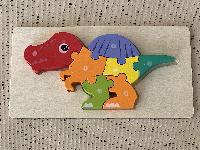 Dřevěné puzzle malý dinosaurus 2